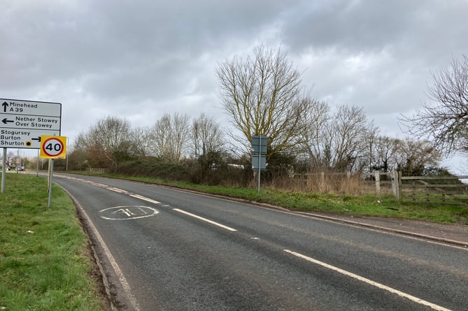 Planned site of 83 homes and retail outlet on the A39 Long Cross in Nether Stowey (picture: Daniel Mumby)