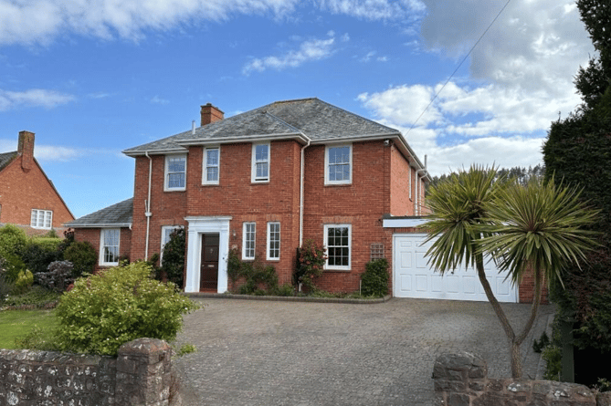 Detached five bedroom family home comes to market in Minehead suburb