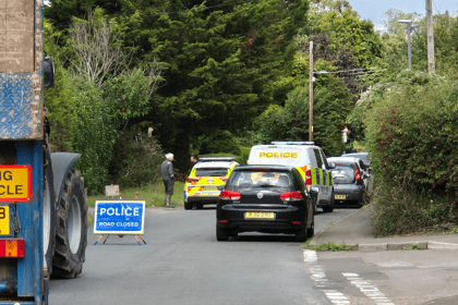 Road closed after car collides with parked vehicles in Williton