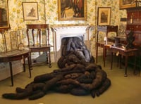 Art installation at National Trust house 'looks like pile of poo'