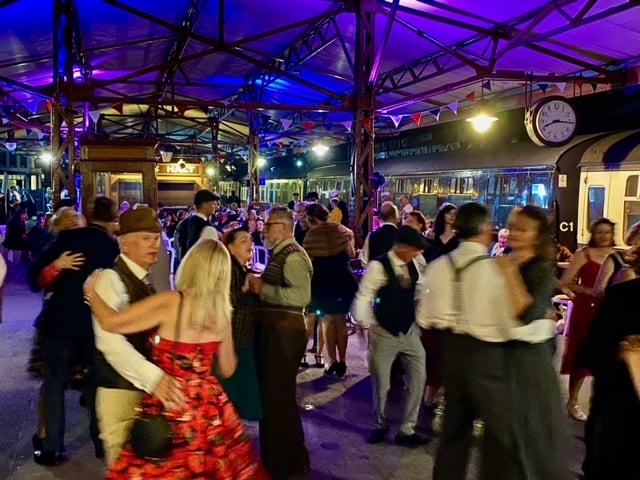 The sell-out dance on Minehead station (Photo: Robin Wichard)