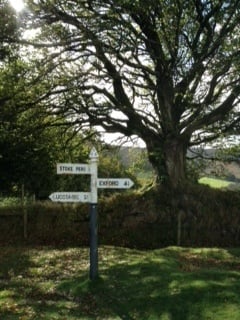 Cloutsham Gate Historic Signpost after (Photo: Mike Neville)