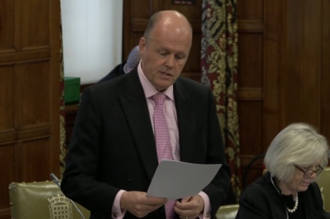 Sir Ashley Fox MP (Conservative, Bridgwater) and Tessa Munt MP (Liberal Democrat, Wells & Mendip Hills) at the Westminster Hall debate on Hinkley Point C - Houses of Parliament.