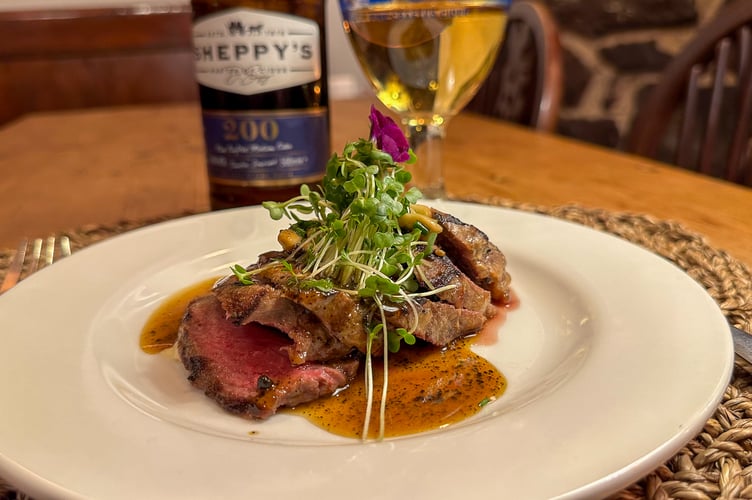 Head Chef Chanaka Fernando at The Rock Inn, Waterrow, stole the show with the pub’s recent Meat Feast event with his four-course spectacular