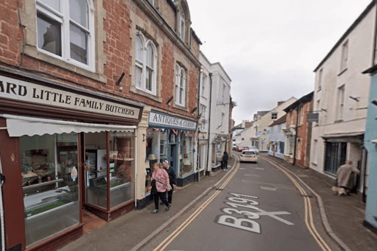 Swain Street, Watchet, where town councillors have been told of difficult trading conditions. PHOTO: Google Maps.