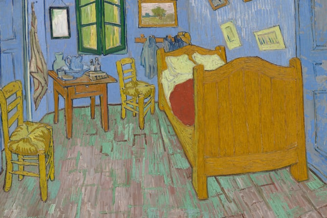 The Bedroom, a work by Van Gogh, features in a film about the artist being screened at the Regal Theatre, Minehead. IMAGE: Art Institute Chicago.