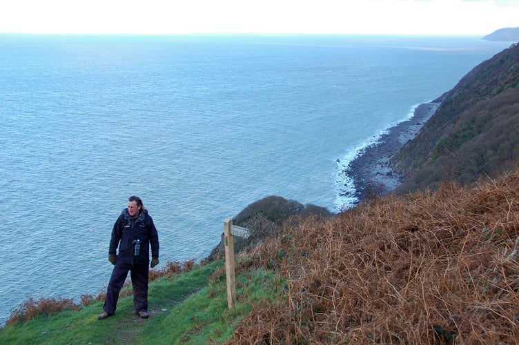 Martin Hesp on a coastal walk (Photo: Martin Hesp)