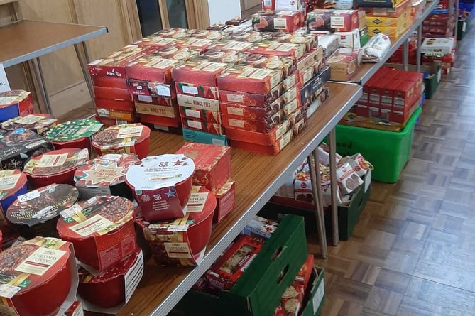 West Somerset Food Cupboard is collecting to help families at Christmas. PHOTO: WSFC.