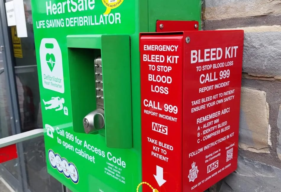 Mayor funds two community bleed kits for town