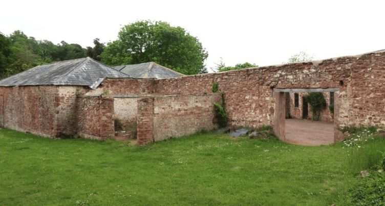 A ruined dovecote and linhay at Orchard Wyndham manor house, near Williton, are proposed to be rebuilt. PHOTO: Jonathan Rhind Architects.