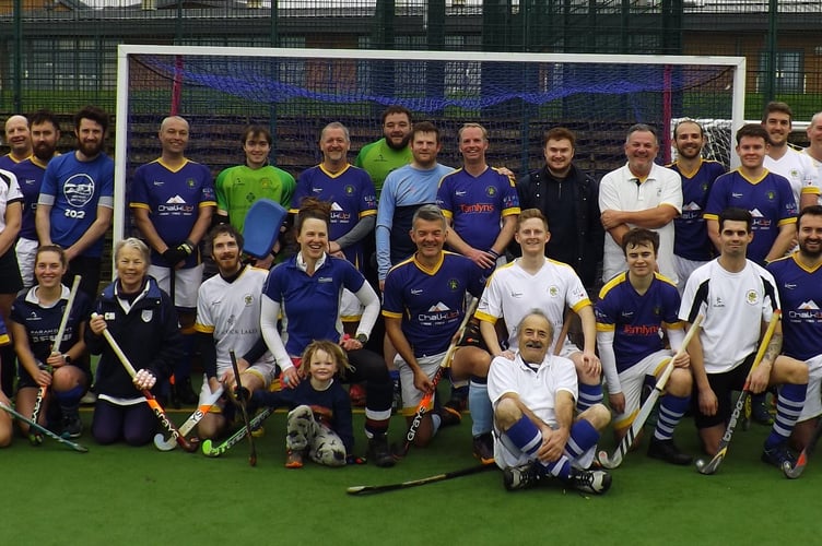 Player involved in the Henry Bissell Memorial Hockey Match at Minehead