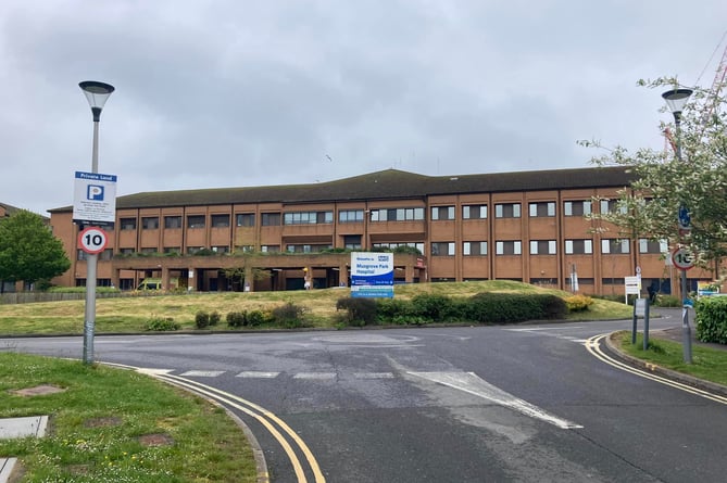 Musgrove Park Hospital, seen from Parkfield Drive in Taunton (Photo: Daniel Mumby)