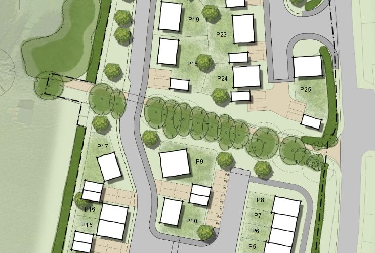 Plans for 25 homes on North Street in Wiveliscombe