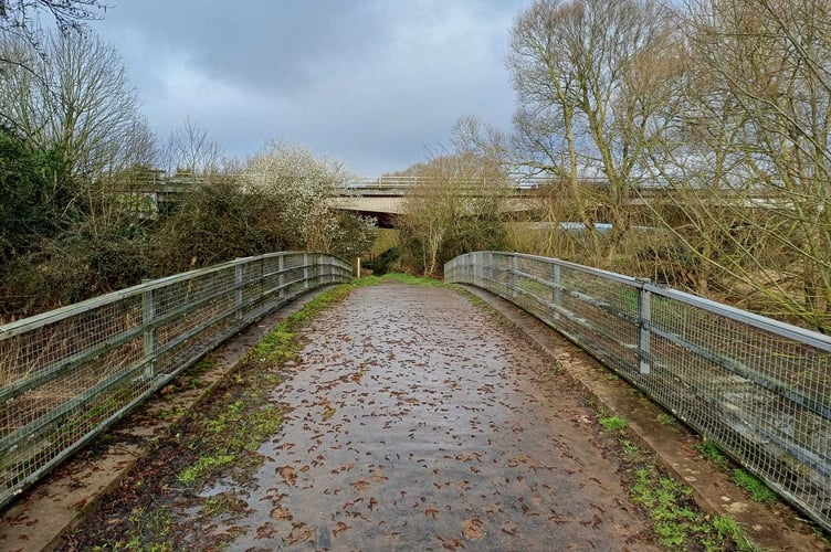 The Footbridge Over The Black Brook Between Ruishton And Taunton