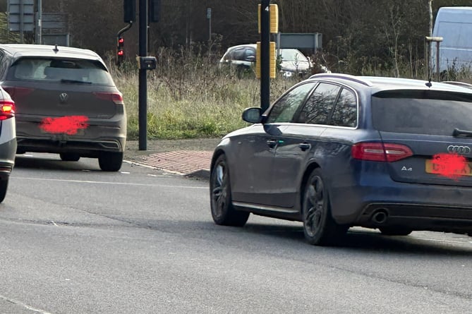 Traffic lights on the A358 at the Ruishton Lane junction (Photo: Mel Mullins)