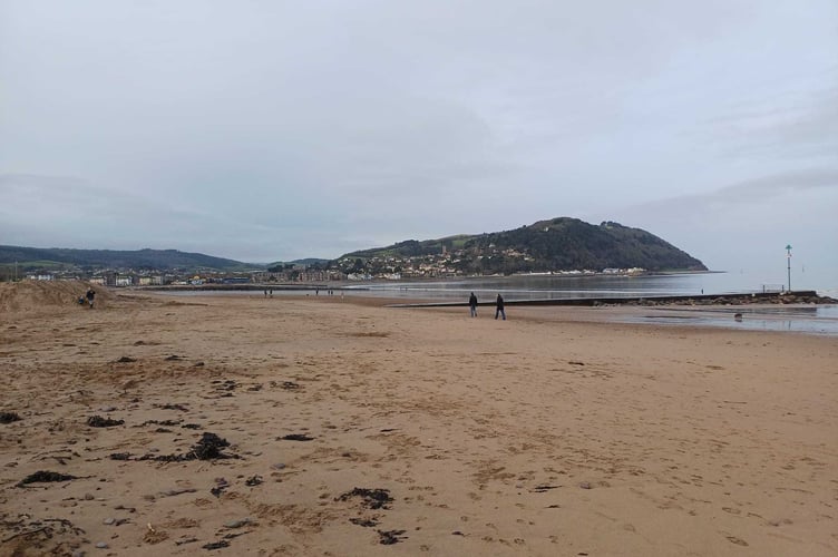 View of Minehead from the beach on Warren Road (Photo: Daniel Mumby)