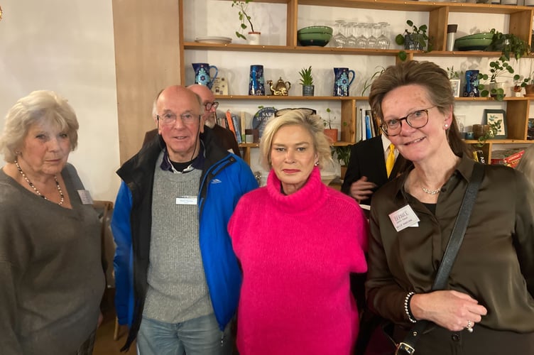 Tiverton and Minehead MP Rachel Gilmour, second right, with Sam Westmacott, Martin Stevens and Bernice Scott-Field from the Watchet Coastal Community Team - Daniel Mumby - 170125