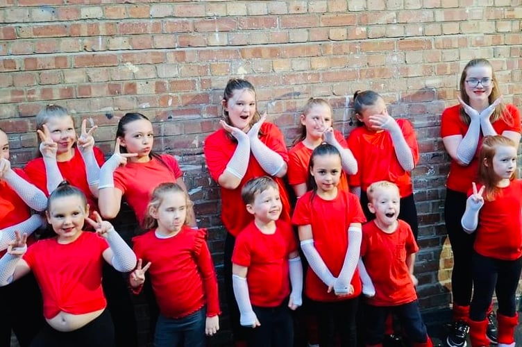 Some of the Oasis Theatre Group who will be performing in the Regal Theatre, Minehead, on February 15. PHOTO: Georgina Charnock.