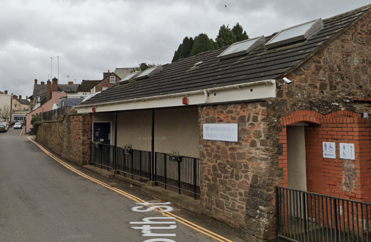 Part of the public toilets in Wiveliscombe could be converted to a community meeting room. PHOTO: Google Maps.