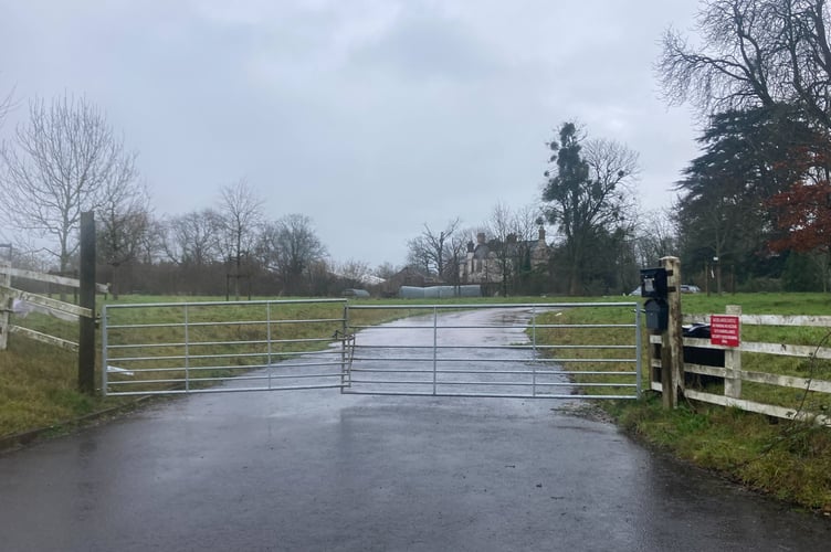 Entrance to Woodlands Castle on Ruishton Lane in Ruishton (Photo: Daniel Mumby)