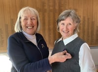 Pat receives new lady captain brooch